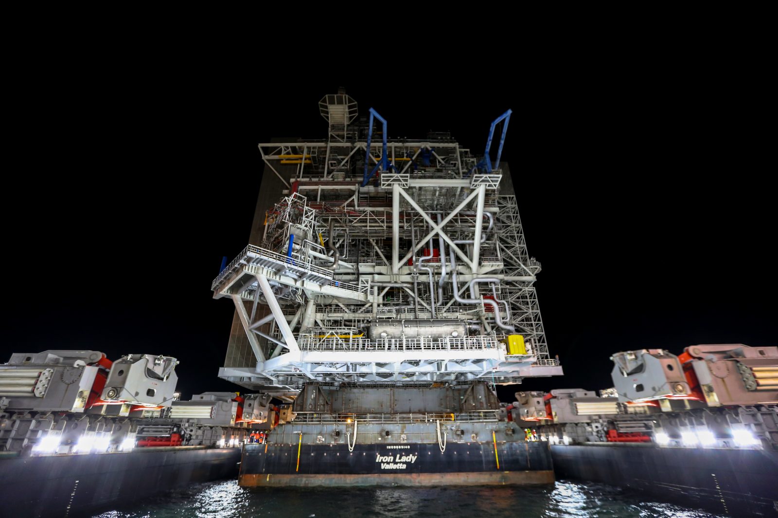 Pioneering Spirit sets new offshore lift record during Johan Sverdrup