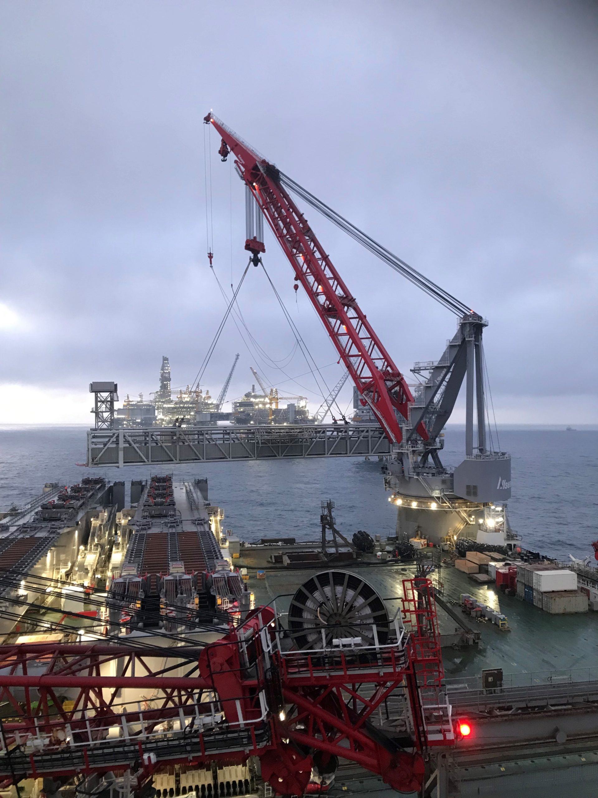 Pioneering Spirit successfully installs 95-m bridge - Allseas